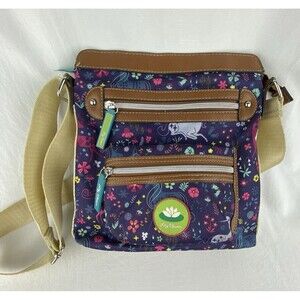 Lily Bloom Crossbody Shoulder Bag Unicorn Purse Purple Pink Blue Travel Colorful